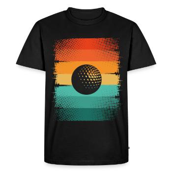 Balle de golf - T-shirt Premium bio Homme - noir - Devant - Nico (187cm)