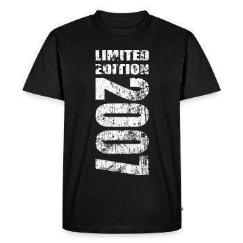 Limited Edition 2007 18. Geburtstag Geschenk - Männer Premium Bio T-Shirt - Schwarz - Vorne - Nico (187cm)