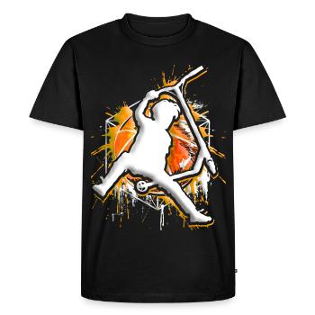 Scooter - Stuntscooter - Trottinette - Tretroller - T-shirt Premium bio Homme - noir - Devant - Nico (187cm)