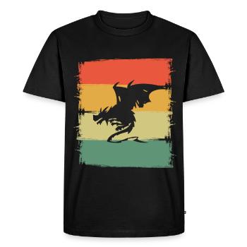 Dragon Dragon - T-shirt Premium bio Homme - noir - Devant - Nico (187cm)