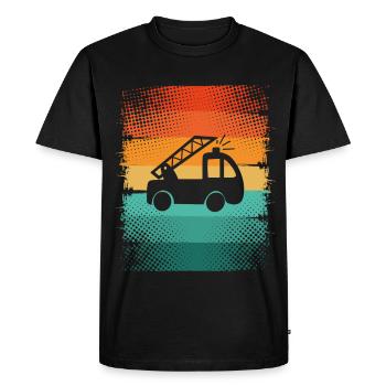 Fire brigade - Men's Premium Organic T-Shirt - black - Front - Nico (187cm)