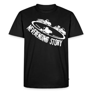 Farming neverending story - Men's Premium Organic T-Shirt - black - Front - Nico (187cm)