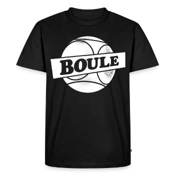 Petanque Boule Ball Outfit for Bouler Boule - Men's Premium Organic T-Shirt - black - Front - Nico (187cm)