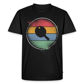 Ping-pong - T-shirt Premium bio Homme - noir - Devant - Nico (187cm)