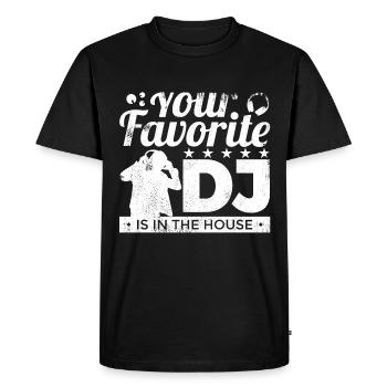Favorite DJ - Men's Premium Organic T-Shirt - black - Front - Nico (187cm)