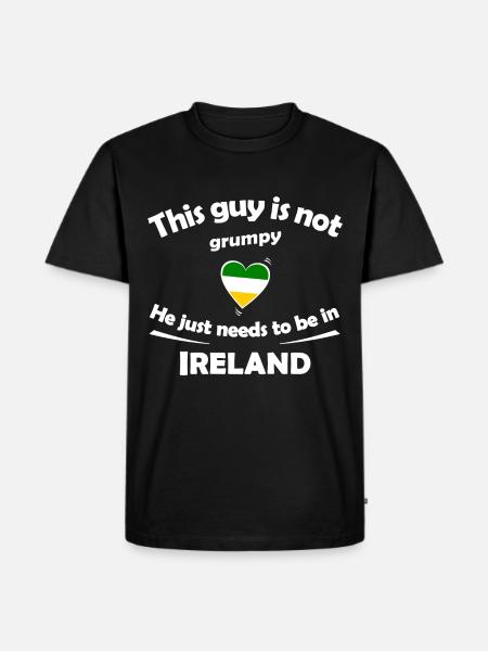 Vacances en Irlande - T-shirt Premium bio Homme - noir