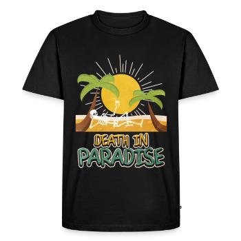 Death in Paradise – Ambiances Squeleton Holiday - T-shirt Premium bio Homme - noir - Devant - Nico (187cm)