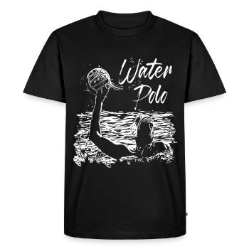 Waterpolo - T-shirt Premium bio Homme - noir - Devant - Nico (187cm)