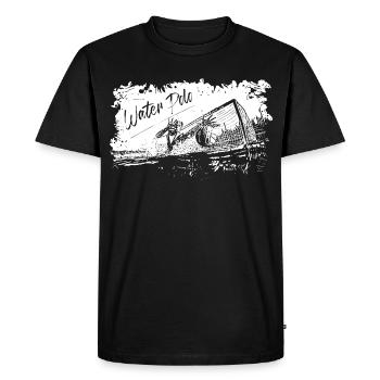 Waterpolo - T-shirt Premium bio Homme - noir - Devant - Nico (187cm)