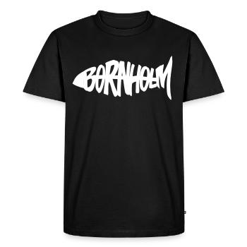 Poisson de Bornholm - T-shirt Premium bio Homme - noir - Devant - Nico (187cm)