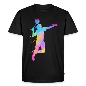 Badminton Fan Squash Trainer Club Femmes - T-shirt Premium bio Homme - noir - Devant - Nico (187cm)