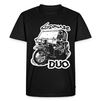 Krause Duo - Men's Premium Organic T-Shirt - black - Front - Nico (187cm)