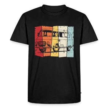 Barkas - T-shirt Premium bio Homme - noir - Devant - Nico (187cm)