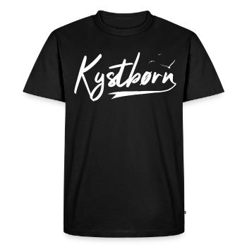 Kystbørn - Coastal child - Men's Premium Organic T-Shirt - black - Front - Nico (187cm)