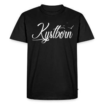 Kystbørn - Coastal child - Men's Premium Organic T-Shirt - black - Front - Nico (187cm)