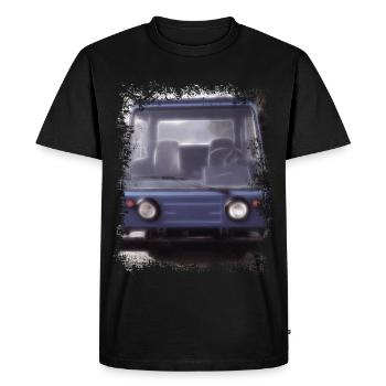 Multicar M25 - Men's Premium Organic T-Shirt - black - Front - Nico (187cm)