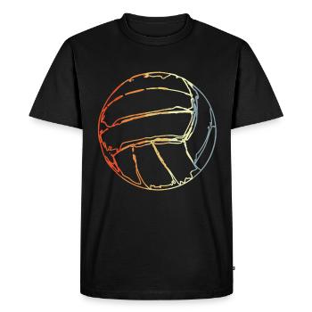 Croquis de volleyball vintage - T-shirt Premium bio Homme - noir - Devant - Nico (187cm)