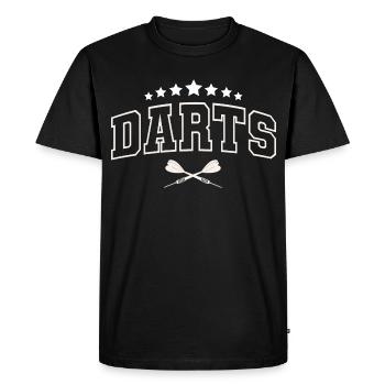 Fléchettes Fléchettes Joueurs de fléchettes Fléchettes - T-shirt Premium bio Homme - noir - Devant - Nico (187cm)