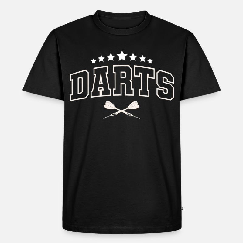 Fléchettes Fléchettes Joueurs de fléchettes Fléchettes - T-shirt Premium bio Homme - noir