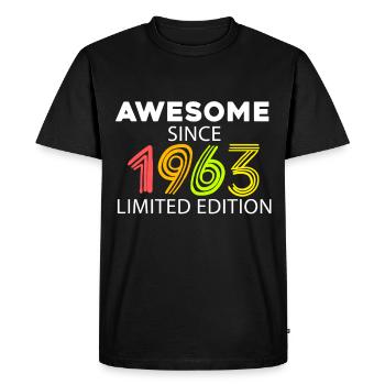 Fantastic since 1963 - born in 1963 - Men's Premium Organic T-Shirt - black - Front - Nico (187cm)