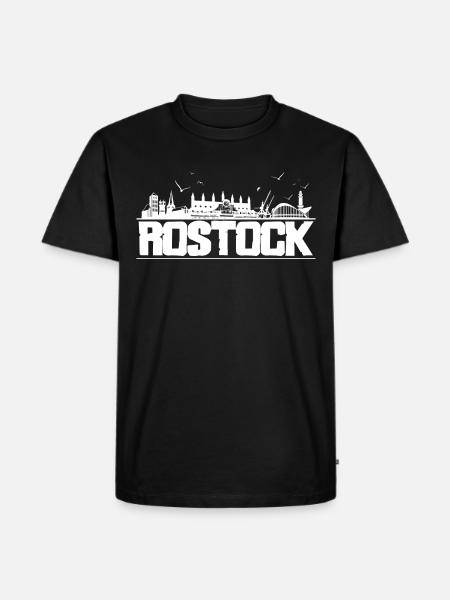 Rostock - Skyline - Men's Premium Organic T-Shirt - black