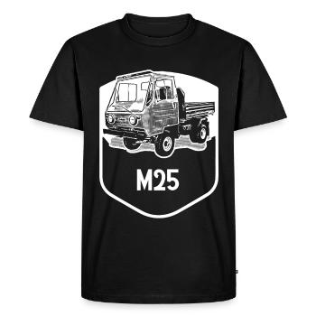 Multicar M25 - GDR - Classic - Men's Premium Organic T-Shirt - black - Front - Nico (187cm)