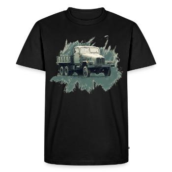 Camion à plateau IFA G 5 - T-shirt Premium bio Homme - noir - Devant - Nico (187cm)