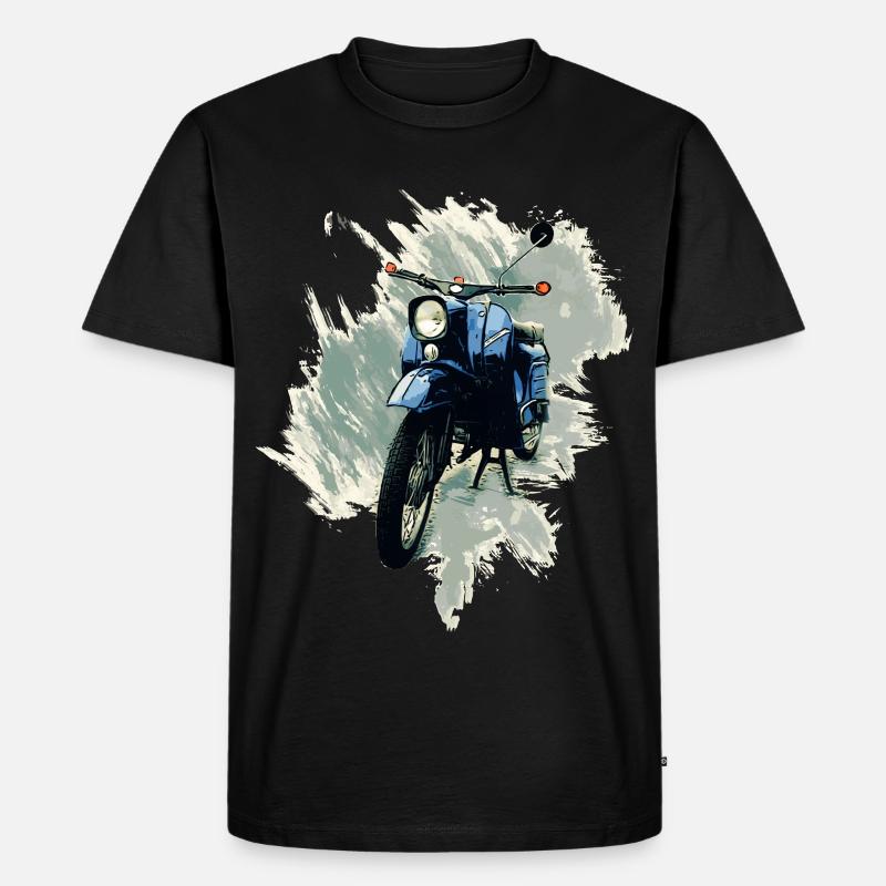 Simson Schwalbe - Männer Premium Bio T-Shirt - Schwarz