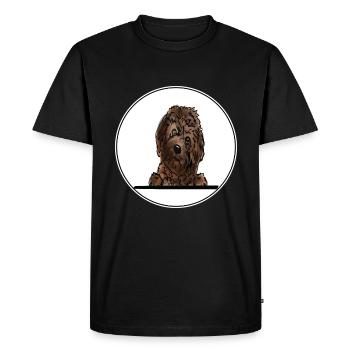 Cavapoo Dog pour les amateurs de chiens qui regardent - T-shirt Premium bio Homme - noir - Devant - Nico (187cm)