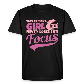 Cinematographer - Men's Premium Organic T-Shirt - black - Front - Nico (187cm)