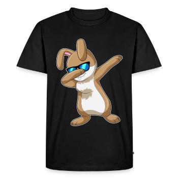 Danse hip-hop Bunny - T-shirt Premium bio Homme - noir - Devant - Nico (187cm)