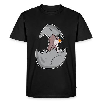 Bébé Moineau Domestique - T-shirt Premium bio Homme - noir - Devant - Nico (187cm)