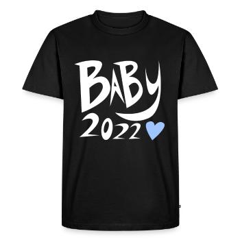Bébé 2022 - Naissance Enceinte 2022 - T-shirt Premium bio Homme - noir - Devant - Nico (187cm)