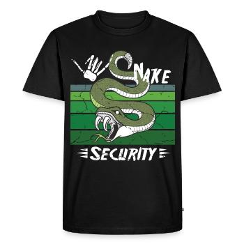 Sécurité des serpents - T-shirt Premium bio Homme - noir - Devant - Nico (187cm)