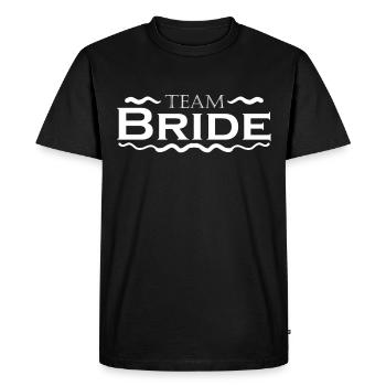 Équipe Bride - T-shirt Premium bio Homme - noir - Devant - Nico (187cm)