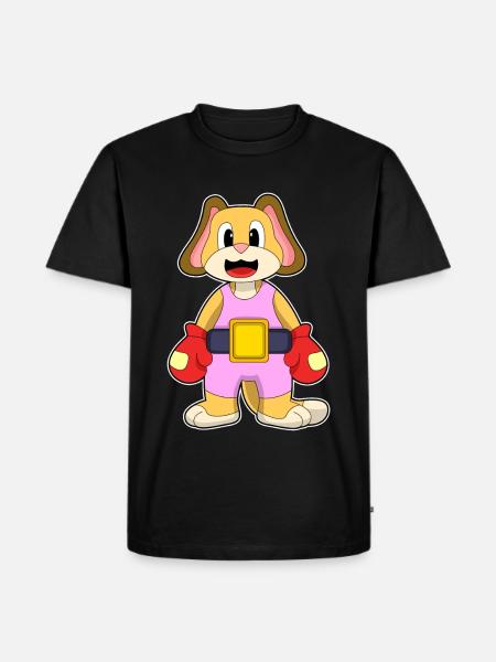 Dog Boxer Boxing Gloves Boxing - Men's Premium Organic T-Shirt - black