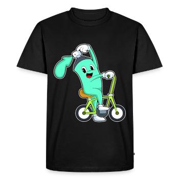 Spray Can Bicycle - Men's Premium Organic T-Shirt - black - Front - Nico (187cm)