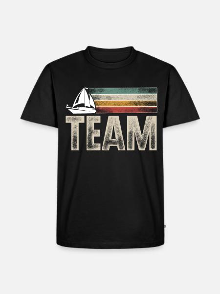 Sailing Sailor Sailboat Team Crew - Men's Premium Organic T-Shirt - black