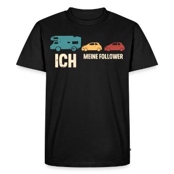 Camping Camper Wohnmobil - Männer Premium Bio T-Shirt - Schwarz - Vorne - Nico (187cm)