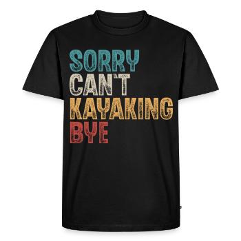 Kayak Kayaker Kayaker - Men's Premium Organic T-Shirt - black - Front - Nico (187cm)