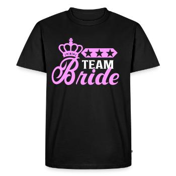 Bachelorette Team Bride Wedding bachelorette party - Men's Premium Organic T-Shirt - black - Front - Nico (187cm)