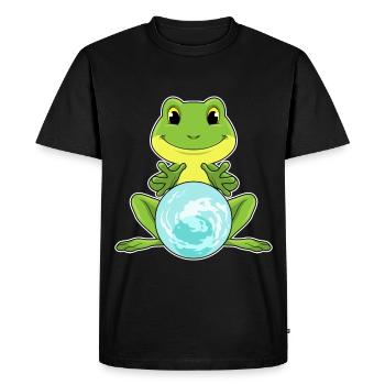 Boule de cristal grenouille - T-shirt Premium bio Homme - noir - Devant - Nico (187cm)