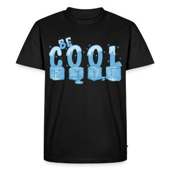Be Cool - Men's Premium Organic T-Shirt - black - Front - Nico (187cm)