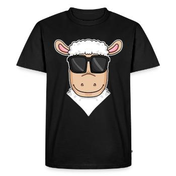 Sheep Illustration - Men's Premium Organic T-Shirt - black - Front - Nico (187cm)