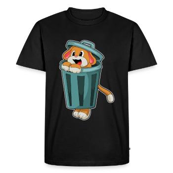 Poubelle pour chiens - T-shirt Premium bio Homme - noir - Devant - Nico (187cm)
