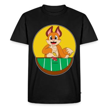 Jetons de poker Fox Poker - T-shirt Premium bio Homme - noir - Devant - Nico (187cm)