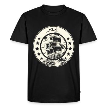 Voilier Voilier Voilier Voilier - T-shirt Premium bio Homme - noir - Devant - Nico (187cm)