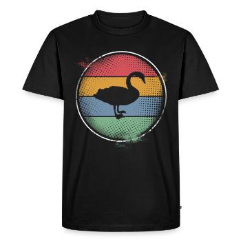 Cygne - T-shirt Premium bio Homme - noir - Devant - Nico (187cm)