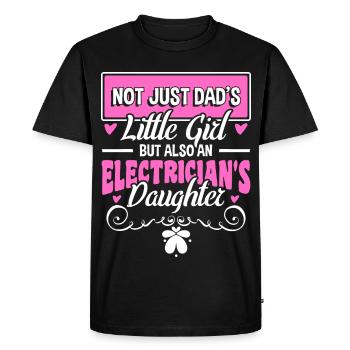 Electrician - Men's Premium Organic T-Shirt - black - Front - Nico (187cm)