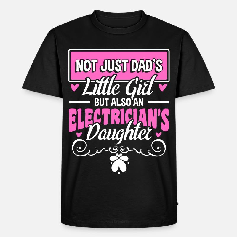 Elektrikerin - Männer Premium Bio T-Shirt - Schwarz